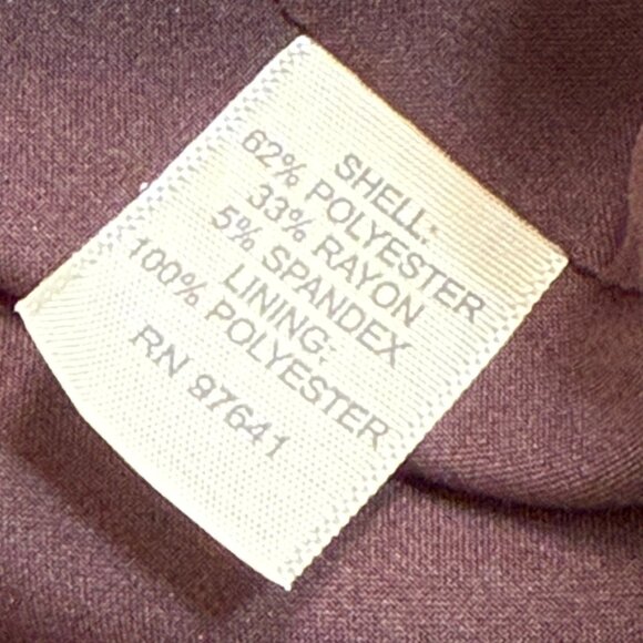 - J. Jill Brown Peplum Back Soft Fabric Blazer Jacket Spring Summer Office 12P - Picture 5 of 6